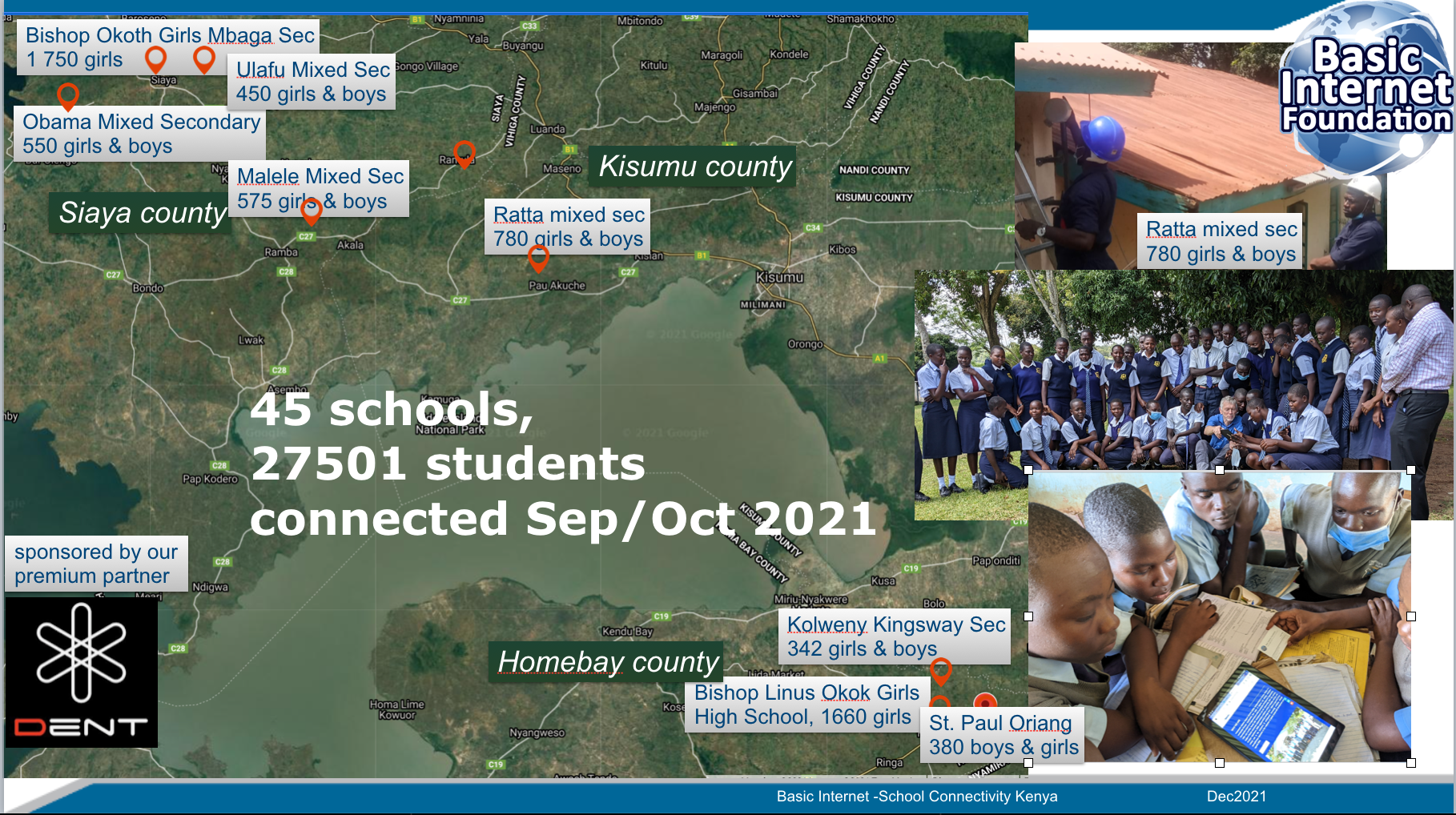 Moments in connectivity of 45 schools